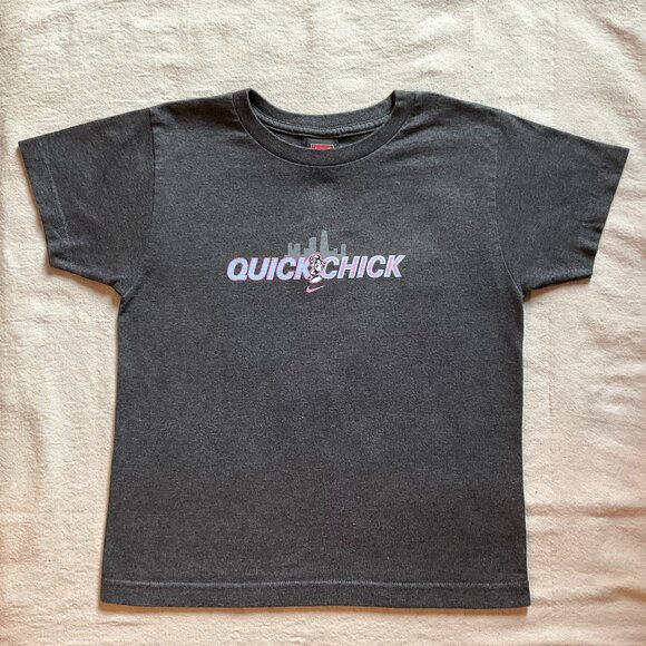 Women's Nike Chicago Marathon 2005 S/S Quick Chick Tee, Gray, Sz M - Picture 1 of 6
